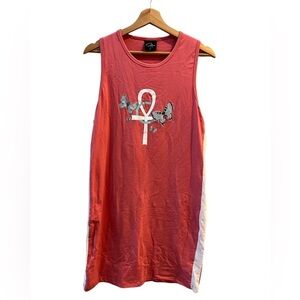 Culture Club Large Stretchy Dress in Coral Pink